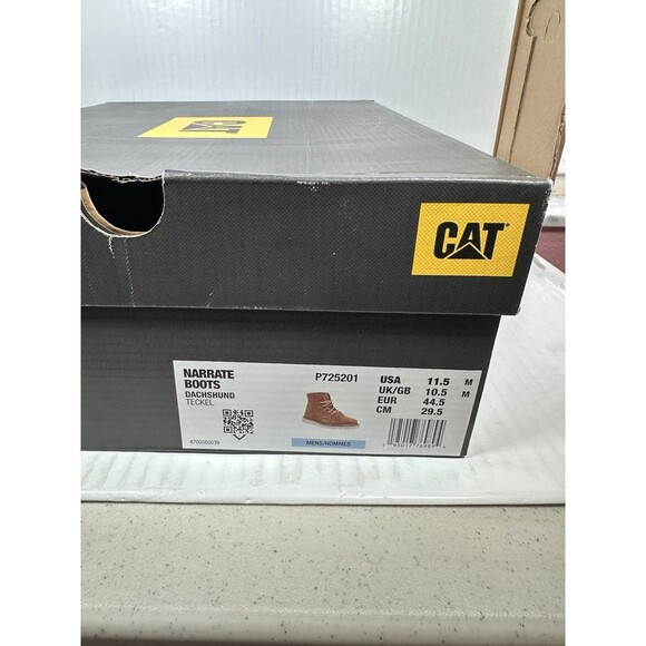 Size 11.5 Caterpillar Cat Footwear Men\'s Narrate Boots Dachshund P725201 NEW main image 5